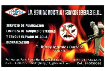 La imagen 3 de la Empresa J.M.SEGURIDAD INDUSTRIAL Y SERVICIOS GENERALES - FUMIGACIÓN Y EXTINTORES