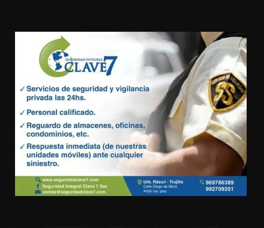 La imagen 3 de la Empresa SEGURIDAD INTEGRAL CLAVE 7 S.A.C.